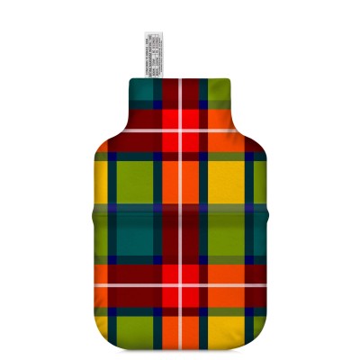 (27cm) - Tartan Check Soft Velvet Polyester Fabric Scented (Organic Lavender Buds) (Personalised with Text)