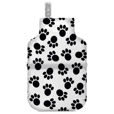 (35cm) - Paws Print Soft Velvet Polyester Fabric (Personalised with Text)