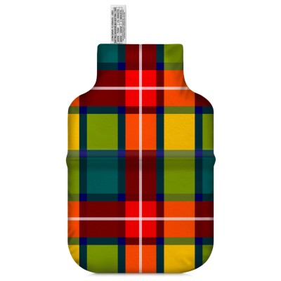 (35cm) - Tartan Check Soft Velvet Polyester Fabric (Personalised with Text)