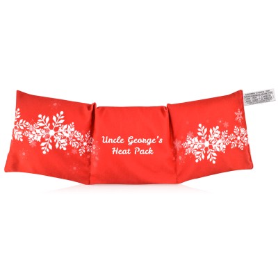 (49cm x 15cm) - Snowflakes on Red Design Soft Velvet Polyester Fabric Scented (Organic Lavender Buds)