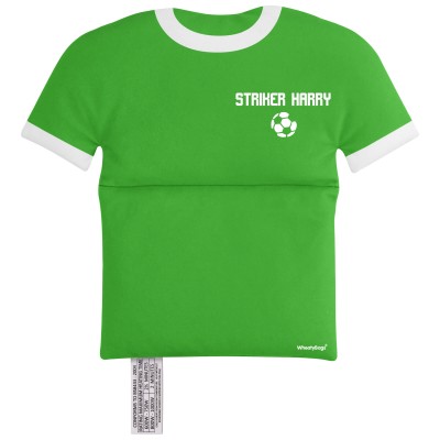(30cm x 27cm) (Football Icon) Bright Green Soft Velvet Polyester Fabric Scented (Organic Lavender Buds) (Personalised with Text)