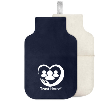 (27cm) - Navy Blue Cotton Fabric (Unscented) With Removable Cover (Pillow Case + Overlocking Inside)