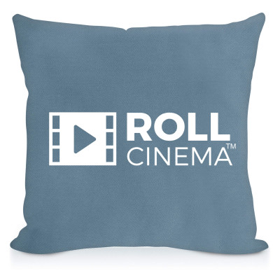 Square (25cm) - Gothic Blue Luxury Cotton Fabric + Removable Cover (Zip + Overlocking Inside)