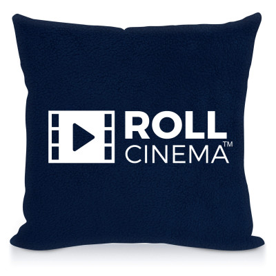 Square (30cm) - Navy Blue Fleece Fabric + Removable Cover (Zip + Overlocking Inside)