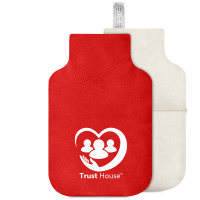 (27cm) - Red Fleece Fabric (Unscented) With Removable Cover (Pillow Case + Overlocking Inside)