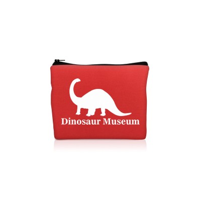 (20cm x 16cm) - Red Polycotton Fabric with Zip Opening