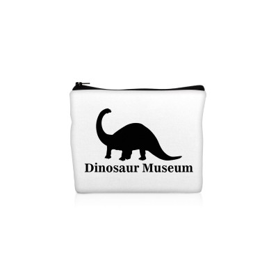 (20cm x 16cm) - White Polycotton Fabric with Zip Opening