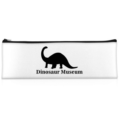 (32cm x 10cm) - White Polycotton Fabric with Zip Opening