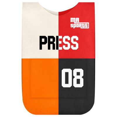 M (Approx. 70cm x 45cm) Colour TBC Polycotton Fabric with Black Hook & Loop + Elastic Fastening Strap with Pocket