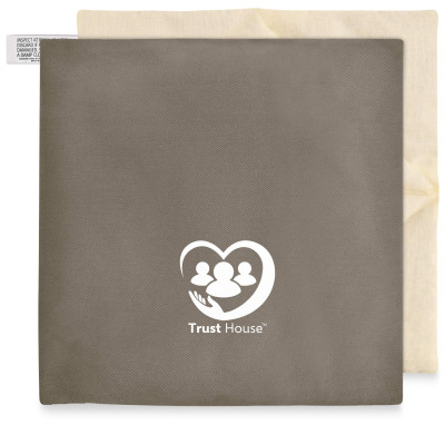 (34cm) - Chocolate Luxury Cotton Fabric Scented with Organic Lavender With Removable Cover