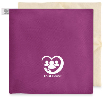 (24cm) - Purple Cotton Fabric (Unscented) With Removable Cover