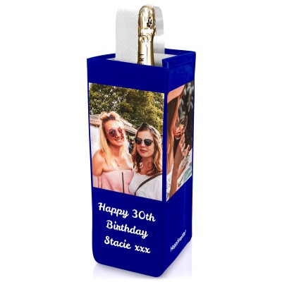 XL (28cm x 12cm) Royal Blue Mock Suede Polyester Fabric (Personalised with Text)