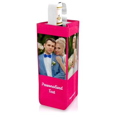 Regular (22cm x 10cm) Hot Pink (Fuchsia) Mock Suede Polyester Fabric (Personalised with Text)