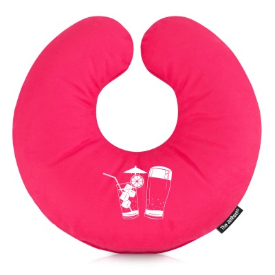 (30cm) (Drinks Icon) Hot Pink (Fuchsia) Soft Velvet Polyester Fabric (Personalised with Text)