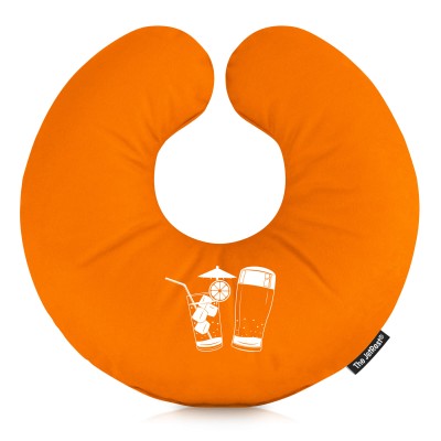 (30cm) (Drinks Icon) Burnt Orange Soft Velvet Polyester Fabric (Personalised with Text)
