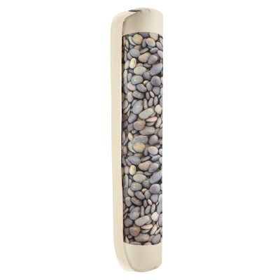 Slim (70cm x 10cm) with Pebbles Design Mock Suede Polyester Fabric (Personalised with Text)