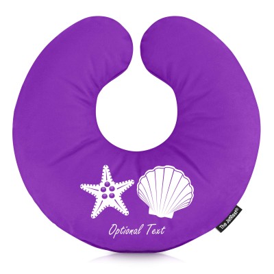 (30cm) (Starfish Icon) Purple Soft Velvet Polyester Fabric