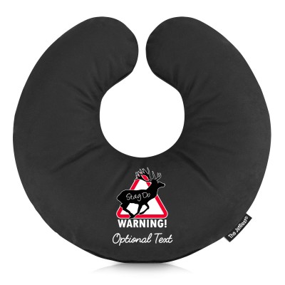 (30cm) (Stag Do Icon) Black Soft Velvet Polyester Fabric