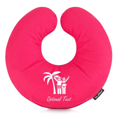 (30cm) (Mr & Mrs Cheers) Hot Pink (Fuchsia) Soft Velvet Polyester Fabric (Personalised with Text)
