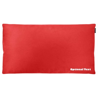 (91cm x 48cm King Size) - Red Cotton Fabric and Removable Cover