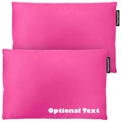 (30cm x 20cm Twin Pack) - Hot Pink Cotton Fabric and Removable Cover