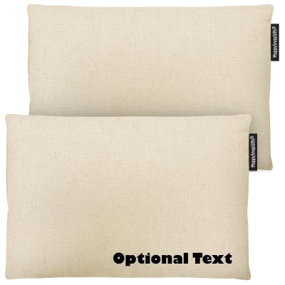 (30cm x 20cm Twin Pack) - Natural Organic Cotton Scented (Organic Lavender Buds) and Removable Cover