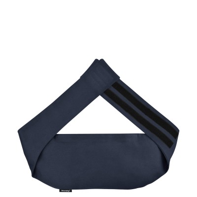 (140cm) - Navy Blue Cotton Fabric and Removable Cover (Personalised with Text)