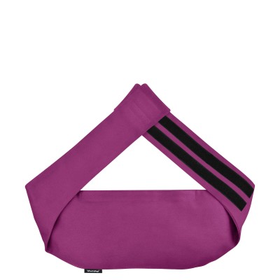 (140cm) - Purple Cotton Fabric and Removable Cover (Personalised with Text)