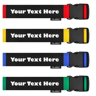 (Strap 250cm) - Mixed Colour Pack (Red, Yellow, Royal, Green) (Personalised with Text)