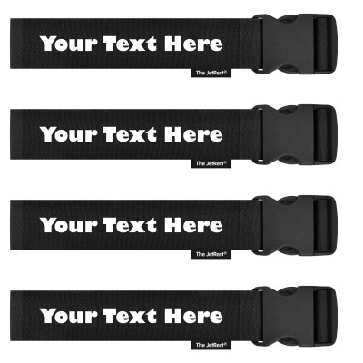 (Strap 250cm) - Black (Personalised with Text)
