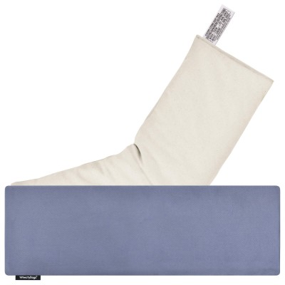 (49cm x 15cm) - Gothic Blue Luxury Cotton Fabric Scented (Organic Lavender Buds) with Removable Cover (Personalised with Text)