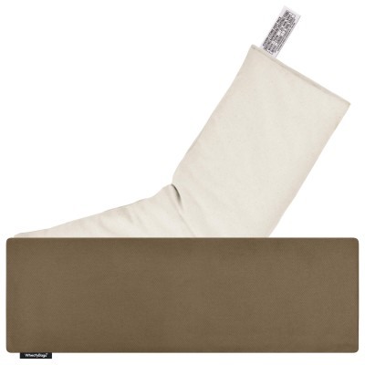 (49cm x 15cm) - Chocolate Luxury Cotton Fabric Scented (Organic Lavender Buds) with Removable Cover (Personalised with Text)