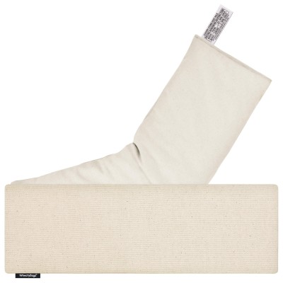 (49cm x 15cm) - Natural Organic Cotton Scented (Organic Lavender Buds) with Removable Cover (Personalised with Text)
