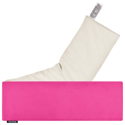 (49cm x 15cm) - Hot Pink Cotton Fabric Scented (Organic Lavender Buds) with Removable Cover (Personalised with Text)
