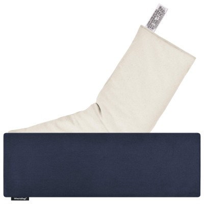 (49cm x 15cm) - Navy Blue Cotton Fabric Scented (Organic Lavender Buds) with Removable Cover (Personalised with Text)