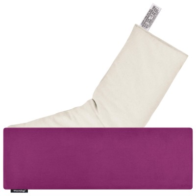 (49cm x 15cm) - Purple Cotton Fabric Scented (Organic Lavender Buds) with Removable Cover (Personalised with Text)