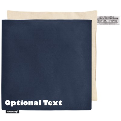 (23cm) - Navy Blue Cotton Fabric Scented (Organic Lavender Buds) with Removable Cover