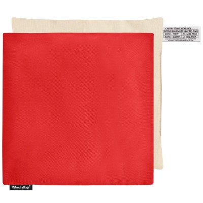 (23cm) - Red Cotton Fabric Scented (Organic Lavender Buds) with Removable Cover (Personalised with Text)