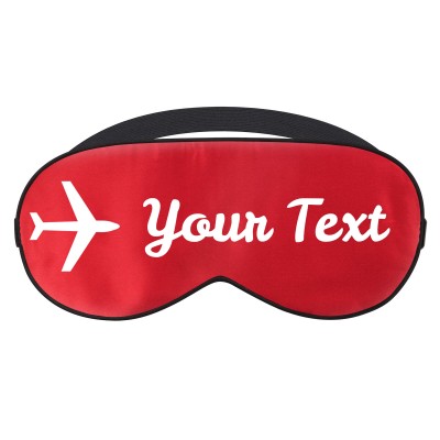 with Aeroplane Design - Red (Personalised with Text)