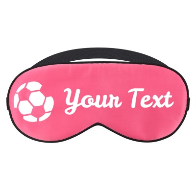 Football Theme - Fuchsia Pink (Personalised with Text)