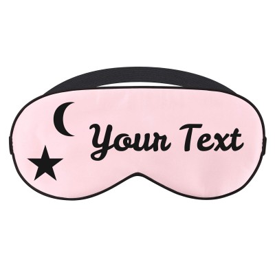 with Moon & Stars Theme - Baby Pink (Personalised with Text)