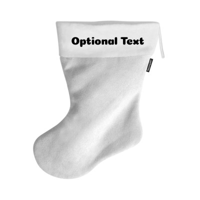 (55cm) - White Fleece Fabric (Personalised with Text)
