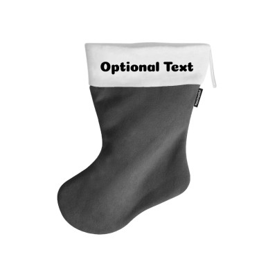 (25cm) - Grey Fleece Fabric (Personalised with Text)