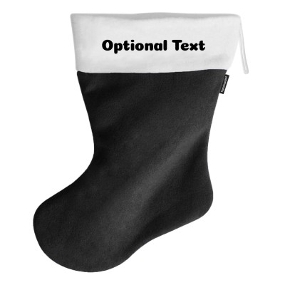 (100cm) - Black Fleece Fabric (Personalised with Text)