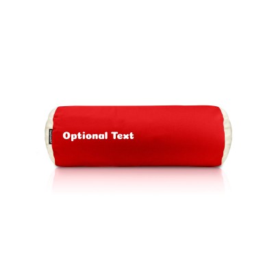 (Polyester Fibre Filling) (40cm x 13cm) - Red Cotton Fabric Scented (Organic Lavender Buds) (Personalised with Text)
