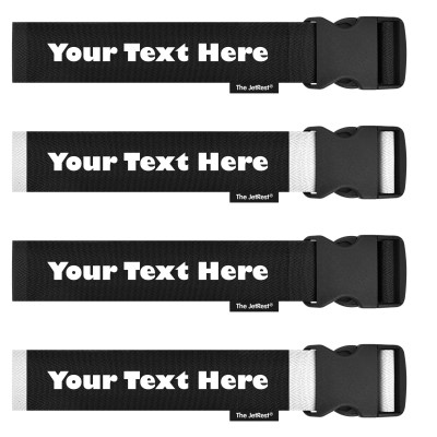 (Strap 250cm) - Mixed Pack (Black and White) (Personalised with Text)