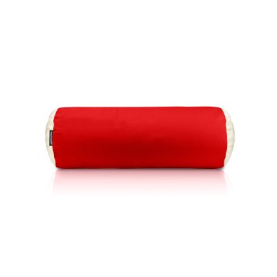(Buckwheat Filling) (40cm x 13cm) - Red Cotton Fabric Scented (Organic Lavender Buds) (Personalised with Text)