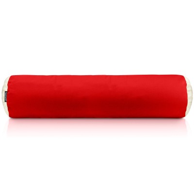 (Buckwheat Filling) (57cm x 13cm) - Red Cotton Fabric Scented (Organic Lavender Buds) (Personalised with Text)