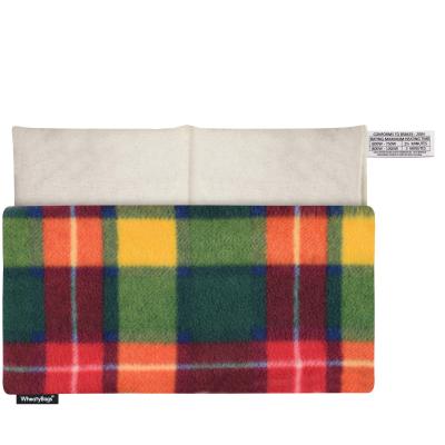 (33cm x 16cm) - Tartan Fleece Fabric with Removable Cover (Personalised with Text)