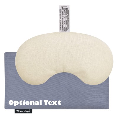 - Millet Seed Filling (18cm x 11.5cm) - Gothic Blue Luxury Cotton Fabric and Removable Cover